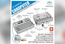 M5Stack Introduces Cardputer, a Credit-Card-Sized ESP32-S3 Computer With a Keyboard