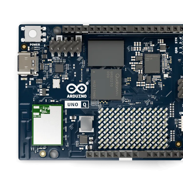 Top view of the Arduino UNO Q development board