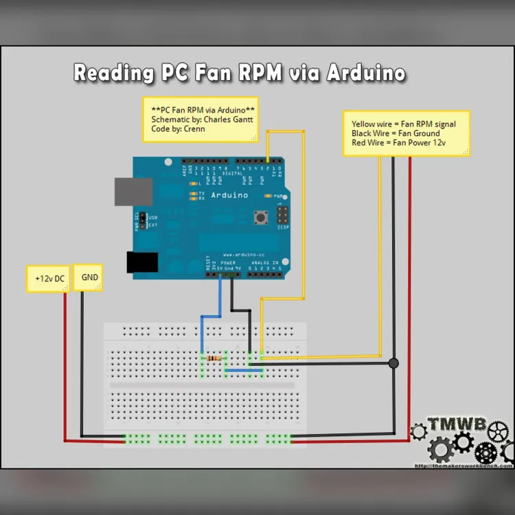 Reading PC Fan RPM with an Arduino