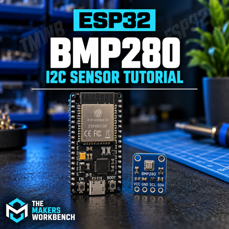 ESP32 BMP280 I2C Sensor Tutorial card (square)