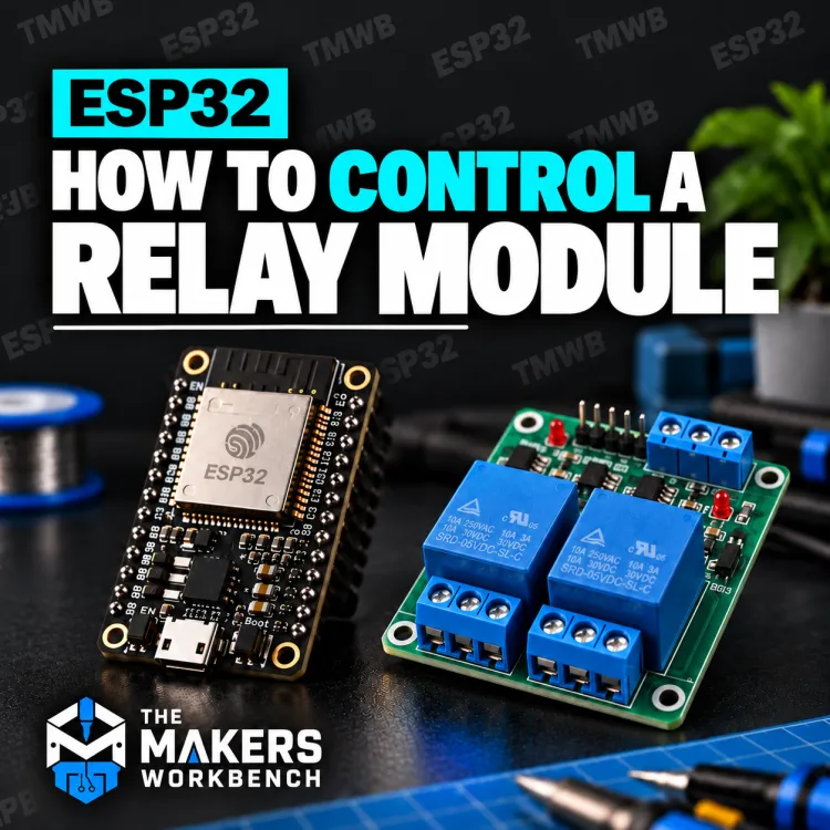 ESP32 Relay Module Tutorial card (square)