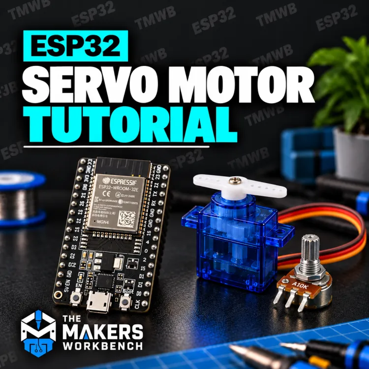ESP32 Servo Motor Tutorial card (square)