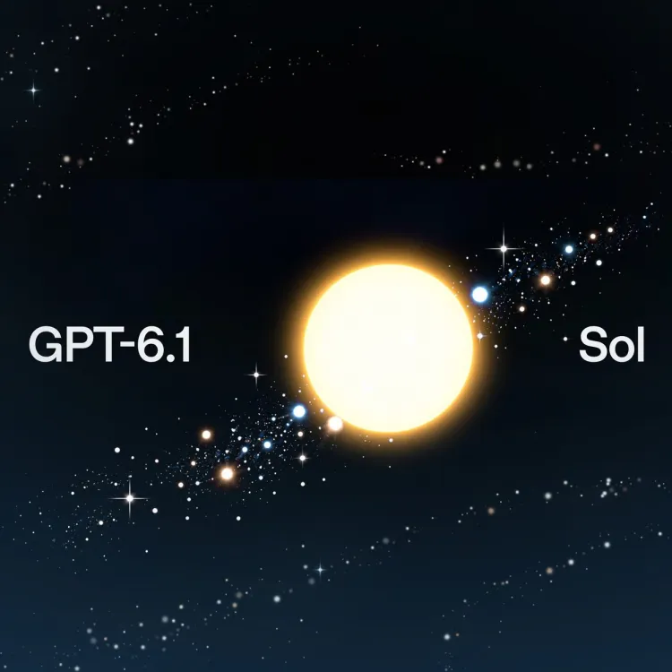 OpenAI's product graphic for the GPT-6.1 Sol announcement.