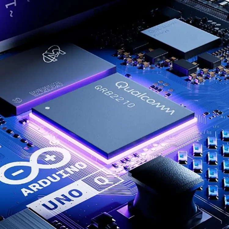 The Qualcomm QRB2210 processor on the Arduino UNO Q board