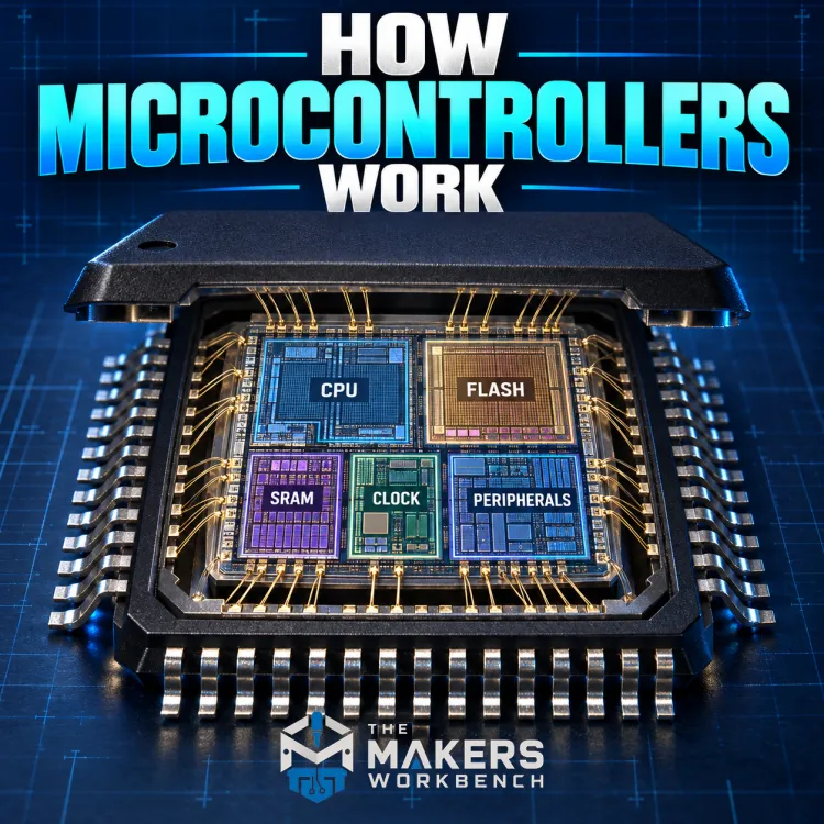 How Microcontrollers Work card (square)