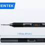 ALIENTEK T90A soldering iron with its 178 mm by 16 mm dimensions marked