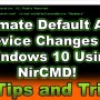 Use NirCMD To Change Default Audio Device in Windows on Startup