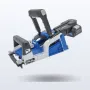 Kreg Rebel cordless pocket-hole joiner clamped to a board