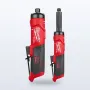 Milwaukee M12 FUEL straight die grinder with a red and black body