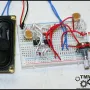 Nine-component theremin assembled on a breadboard